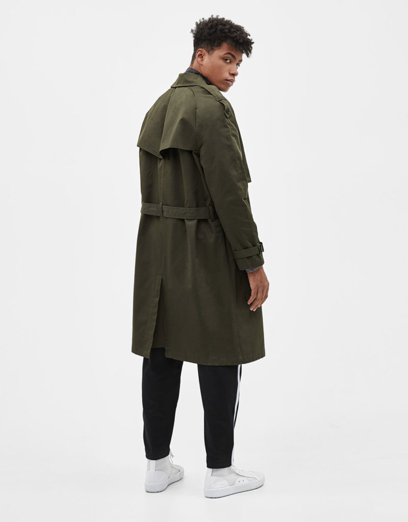 Trench-style coat